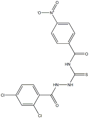 N-{[2-(2,4-dichlorobenzoyl)hydrazino]carbonothioyl}-4-nitrobenzamide Structure