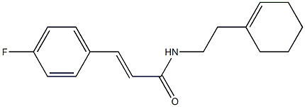 N-[2-(1-cyclohexen-1-yl)ethyl]-3-(4-fluorophenyl)acrylamide Structure