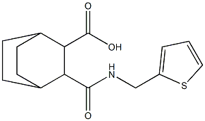 3-((thiophen-2-ylmethyl)carbamoyl)bicyclo[2.2.2]octane-2-carboxylic acid|