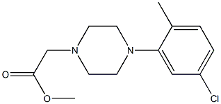 methyl 2-(4-(5-chloro-2-methylphenyl)piperazin-1-yl)acetate Structure