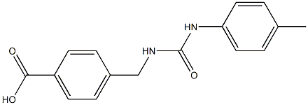 4-((3-(p-tolyl)ureido)methyl)benzoic acid Struktur