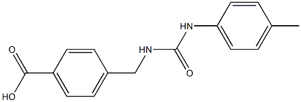 4-((3-(p-tolyl)ureido)methyl)benzoic acid 结构式