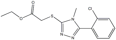 ethyl 2-((5-(2-chlorophenyl)-4-methyl-4H-1,2,4-triazol-3-yl)thio)acetate