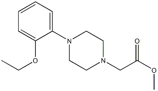 methyl 2-(4-(2-ethoxyphenyl)piperazin-1-yl)acetate Structure