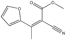 (Z)-methyl 2-cyano-3-(furan-2-yl)but-2-enoate,,结构式