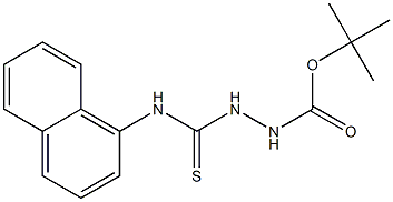 tert-butyl 2-(naphthalen-1-ylcarbamothioyl)hydrazinecarboxylate Structure