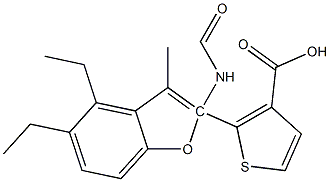 ethyl 5-ethyl-2-(3-methylbenzofuran-2-carboxamido)thiophene-3-carboxylate Structure