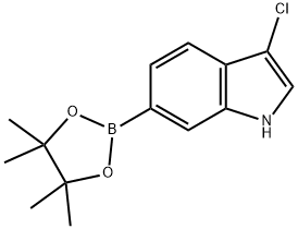 3-Chloro-6-(4,4,5,5-tetramethyl-[1,3,2]dioxaborolan-2-yl)-1H-indole Structure