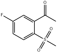 5'-Fluoro-2'-(methylsulphonyl)acetophenone Structure