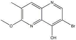 3-Bromo-6-methoxy-7-methyl-[1,5]naphthyridin-4-ol Structure