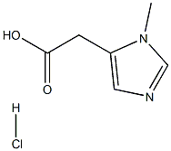 2-(1-Methyl-1H-imidazol-5-yl)acetic acid hydrochloride, 1071661-55-6, 结构式