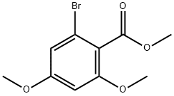 Methyl 2-bromo-4,6-dimethoxybenzoate 化学構造式