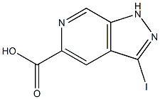 3-Iodo-1H-pyrazolo[3,4-c]pyridine-5-carboxylic acid, 2089318-83-0, 结构式