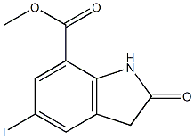 Methyl 5-iodo-2-oxoindoline-7-carboxylate 结构式