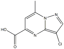 3-Chloro-7-methylpyrazolo[1,5-a]pyrimidine-5-carboxylic acid Struktur