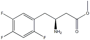 (S)-3-氨基-4-(2,4,5-三氟苯基) 丁酸甲酯, , 结构式