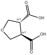 (TRANS)-tetrahydrofuran-3,4-dicarboxylic acid Struktur