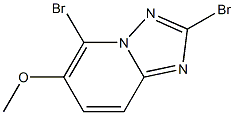 2,5-Dibromo-6-methoxy-[1,2,4]triazolo[1,5-a]pyridine 结构式