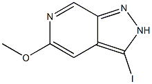 3-Iodo-5-methoxy-2H-pyrazolo[3,4-c]pyridine,,结构式