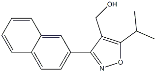 (5-isopropyl-3-(naphthalen-2-yl)isoxazol-4-yl)methanol 化学構造式