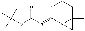 (Z)-tert-butyl 6-methyl-3-thia-1-azabicyclo[4.1.0]heptan-2-ylidenecarbamate Struktur
