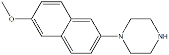 1-(6-methoxynaphthalen-2-yl)piperazine 化学構造式