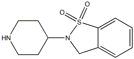 1,1-dioxy-2-(piperidin-4-yl)-2,3-dihydrobenzo[d]isothiazole 化学構造式