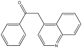 1-phenyl-2-(quinolin-4-yl)ethanone Struktur
