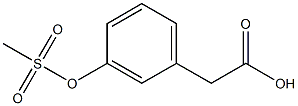2-(3-(methylsulfonyloxy)phenyl)acetic acid Structure