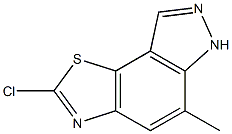 2-chloro-5-methyl-6H-thiazolo[5,4-e]indazole,,结构式