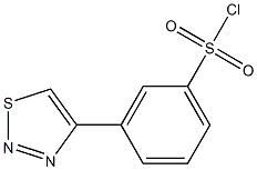 3-(1,2,3-thiadiazol-4-yl)benzene-1-sulfonyl chloride Struktur