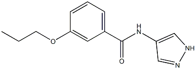 3-propoxy-N-(1H-pyrazol-4-yl)benzamide Structure