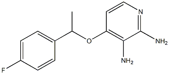 4-(1-(4-fluorophenyl)ethoxy)pyridine-2,3-diamine Struktur