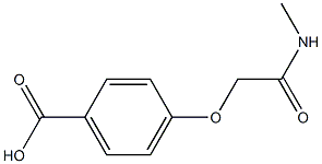 4-(2-(methylamino)-2-oxoethoxy)benzoic acid 结构式