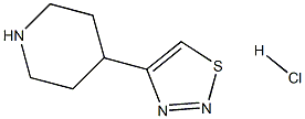 4-(piperidin-4-yl)-1,2,3-thiadiazole hydrochloride Struktur
