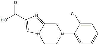 7-(2-chlorophenyl)-5,6,7,8-tetrahydroimidazo[1,2-a]pyrazine-2-carboxylic acid Struktur
