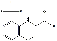 8-(trifluoromethyl)-1,2,3,4-tetrahydroquinoline-2-carboxylic acid Structure