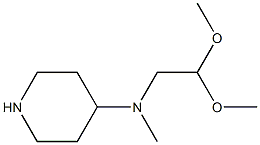 N-(2,2-dimethoxyethyl)-N-methylpiperidin-4-amine Struktur