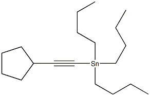 tributyl(cyclopentylethynyl)stannane Structure