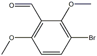 3-bromo-2,6-dimethoxybenzaldehyde Struktur