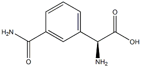 (S)-2-amino-2-(3-carbamoylphenyl)acetic acid 结构式
