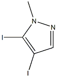 4,5-diiodo-1-methyl-1H-pyrazole 结构式