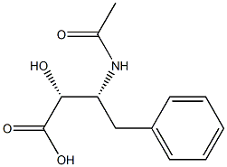 (2R,3R)-3-Acetylamino-2-hydroxy-4-phenylbutanoic acid Structure