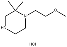 1-(2-methoxyethyl)-2,2-dimethylpiperazine dihydrochloride 结构式