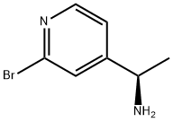 (1R)-1-(2-BROMO(4-PYRIDYL))ETHYLAMINE 化学構造式