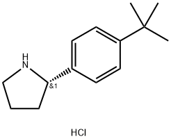 (2S)-2-[4-(TERT-BUTYL)PHENYL]PYRROLIDINE 结构式