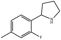 2-(2-FLUORO-4-METHYLPHENYL)PYRROLIDINE,1270352-37-8,结构式