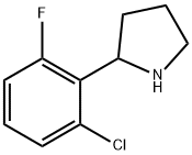 2-(6-CHLORO-2-FLUOROPHENYL)PYRROLIDINE Structure