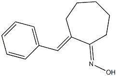 2-benzylidenecycloheptanone oxime Structure