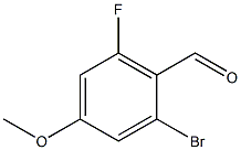 2-bromo-6-fluoro-4-methoxybenzaldehyde Structure